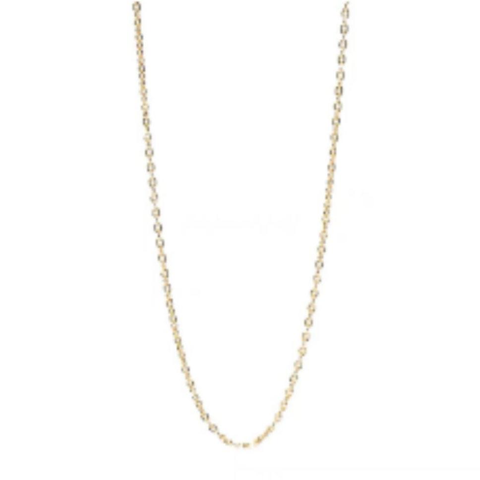 Tiny Letter Charm Necklace