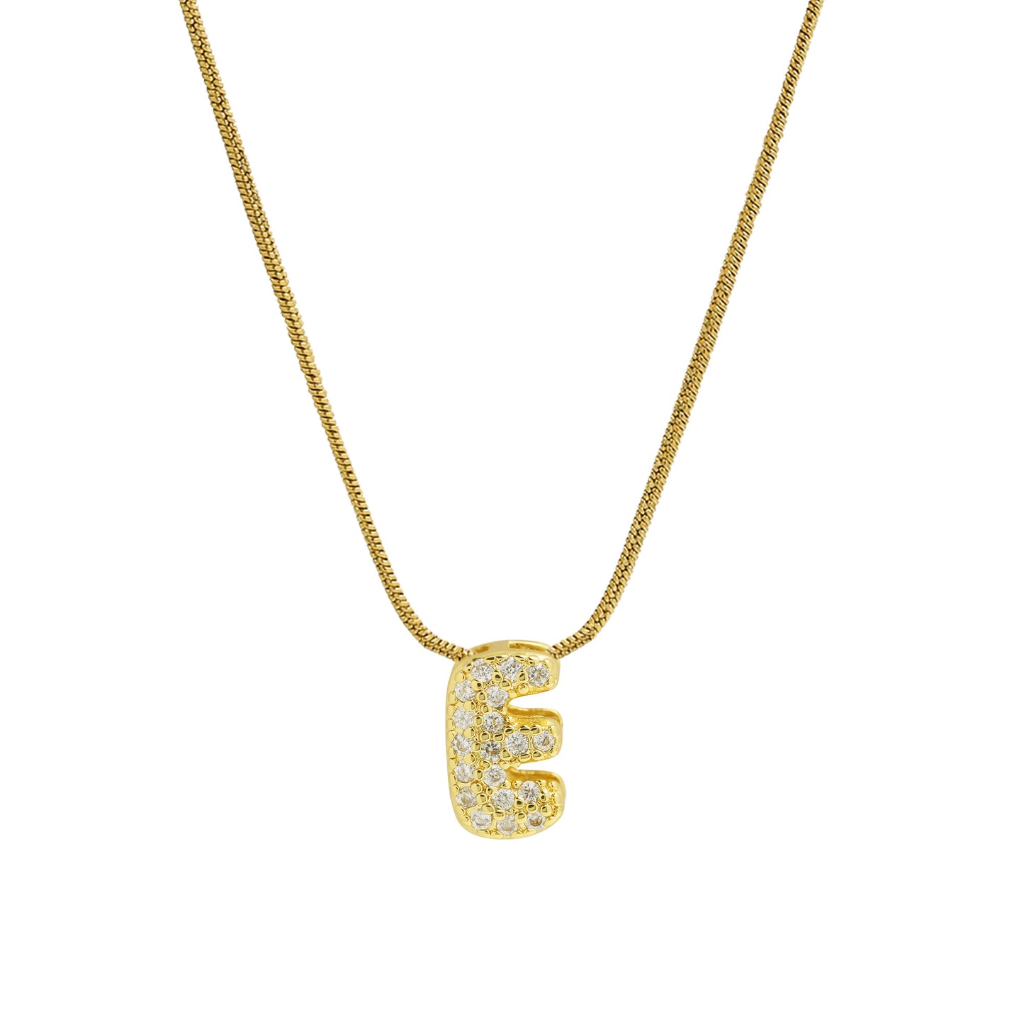 Personalised Bubble Necklace Gold