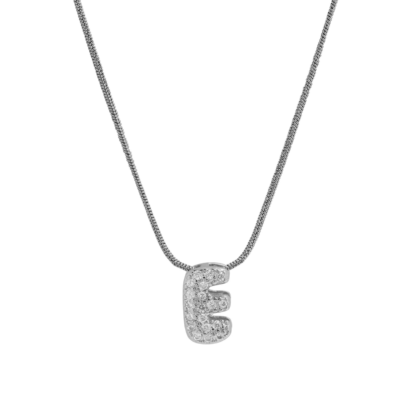 Personalised Bubble Necklace Silver