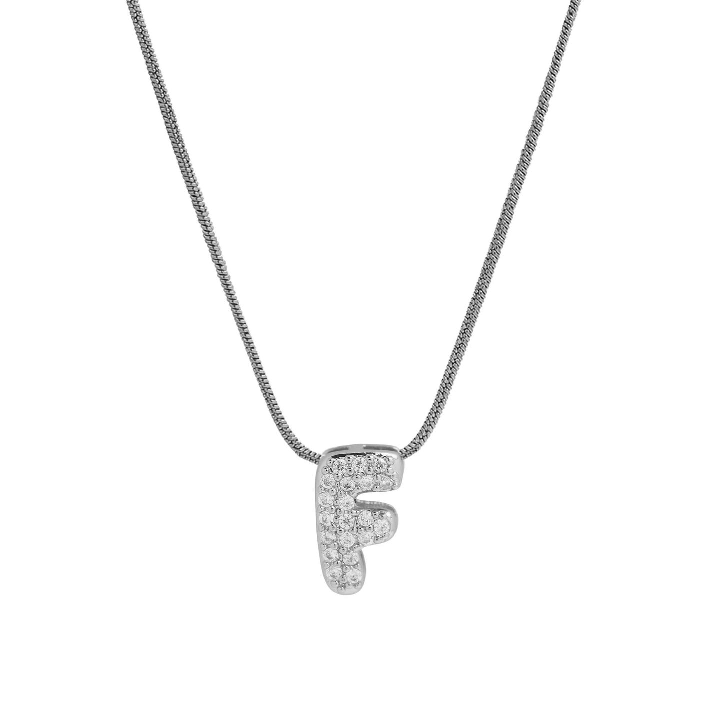 Personalised Bubble Necklace Silver