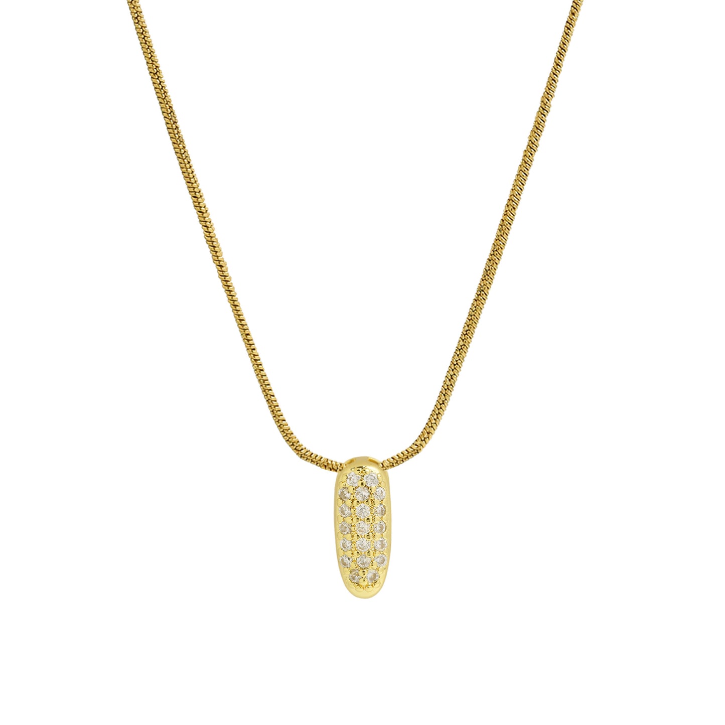 Personalised Bubble Necklace Gold