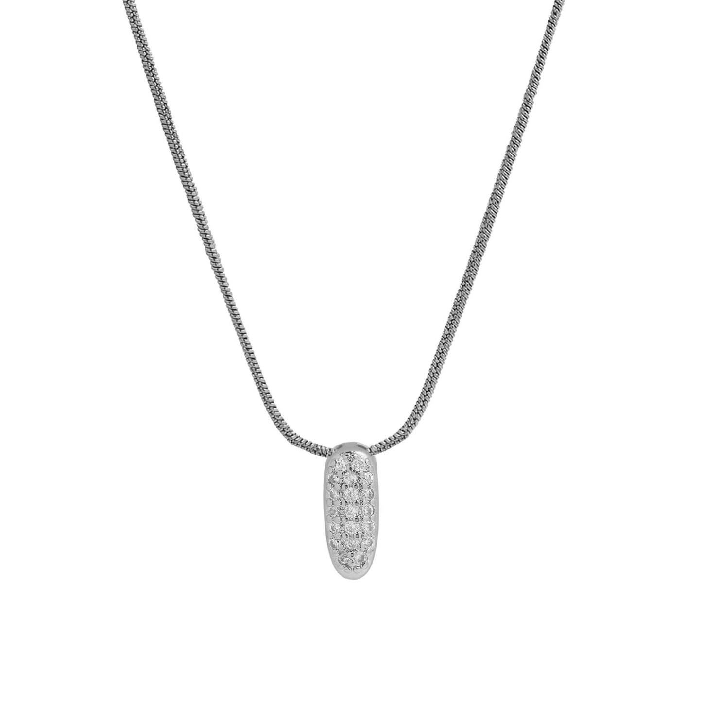 Personalised Bubble Necklace Silver