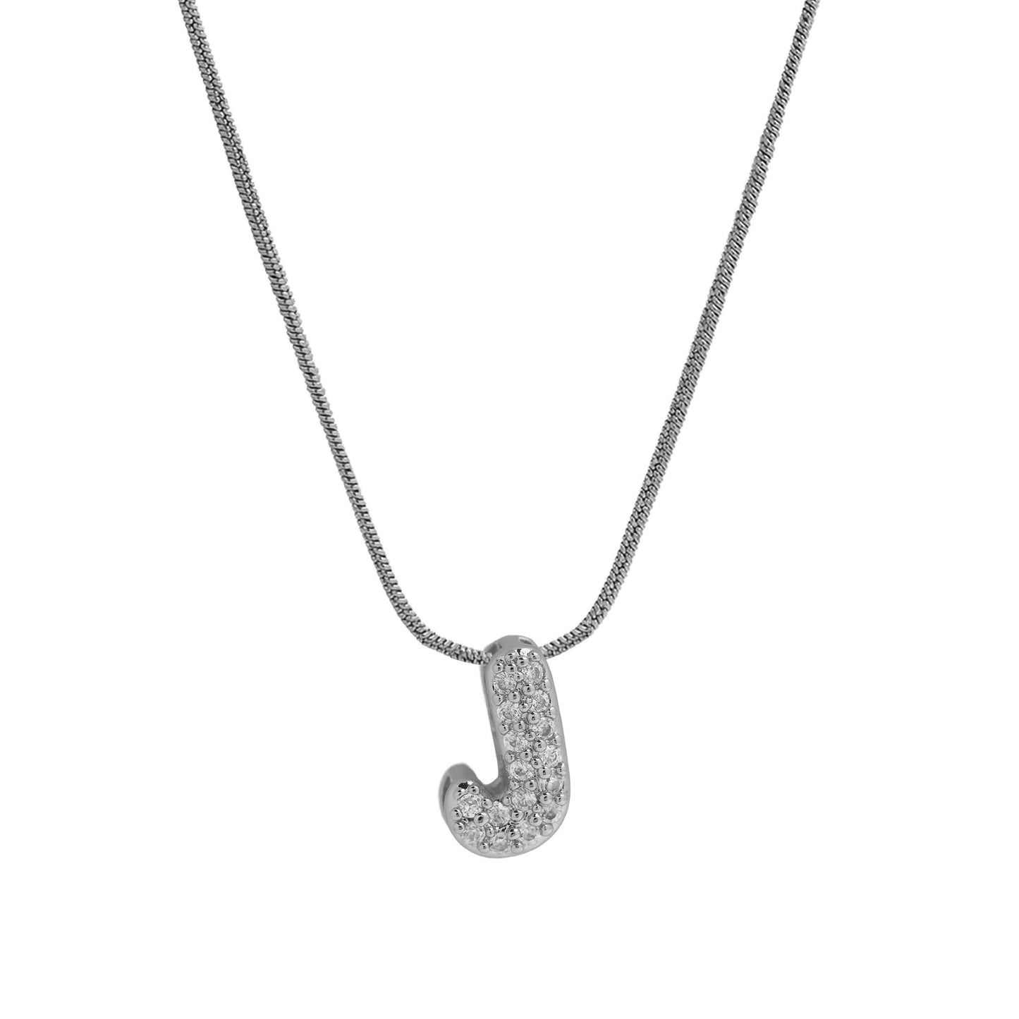 Personalised Bubble Necklace Silver