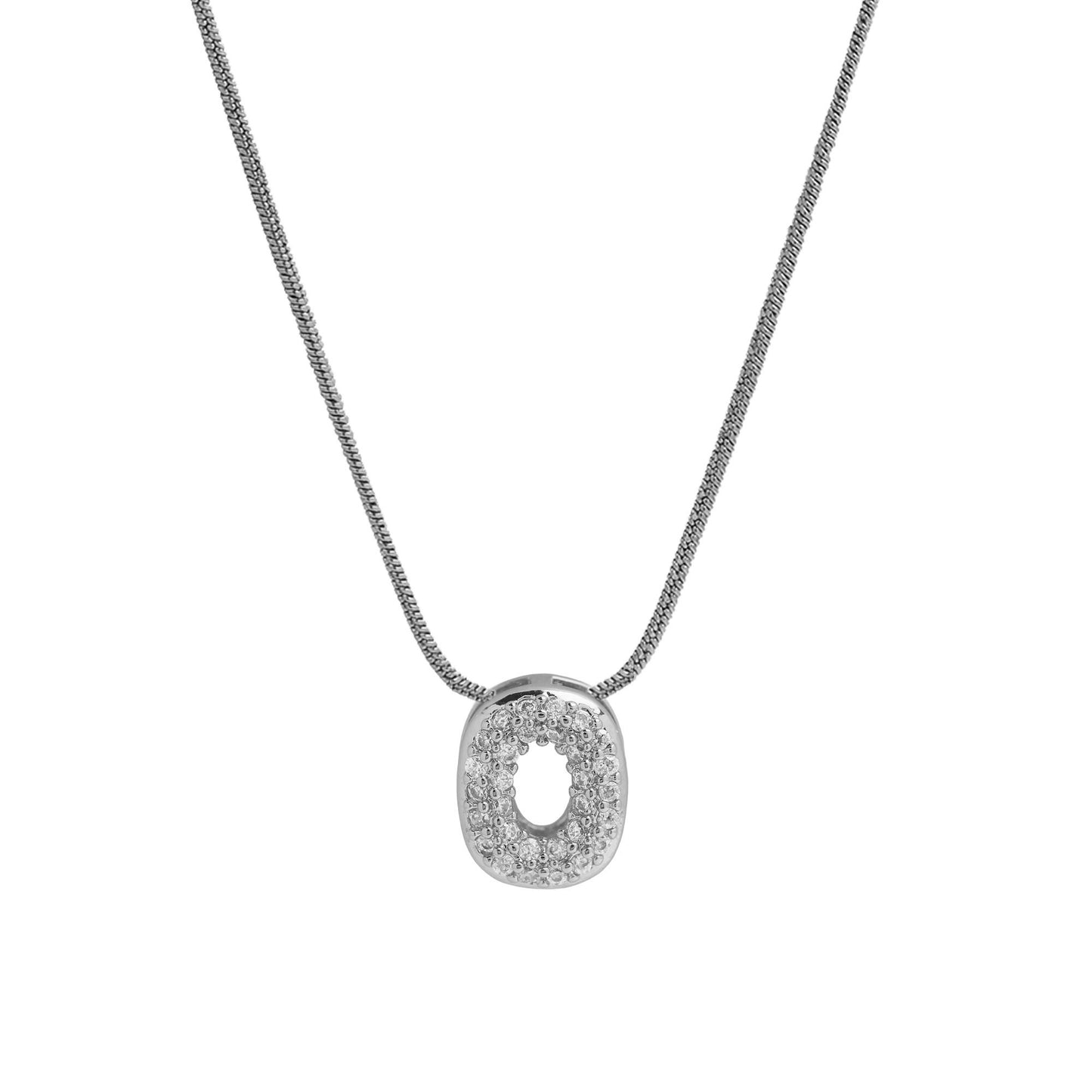 Personalised Bubble Necklace Silver