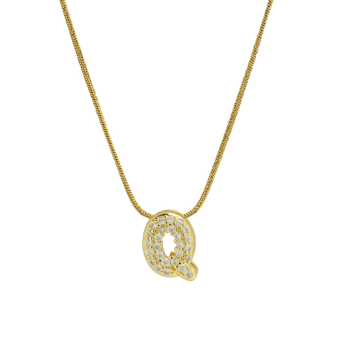 Personalised Bubble Necklace Gold
