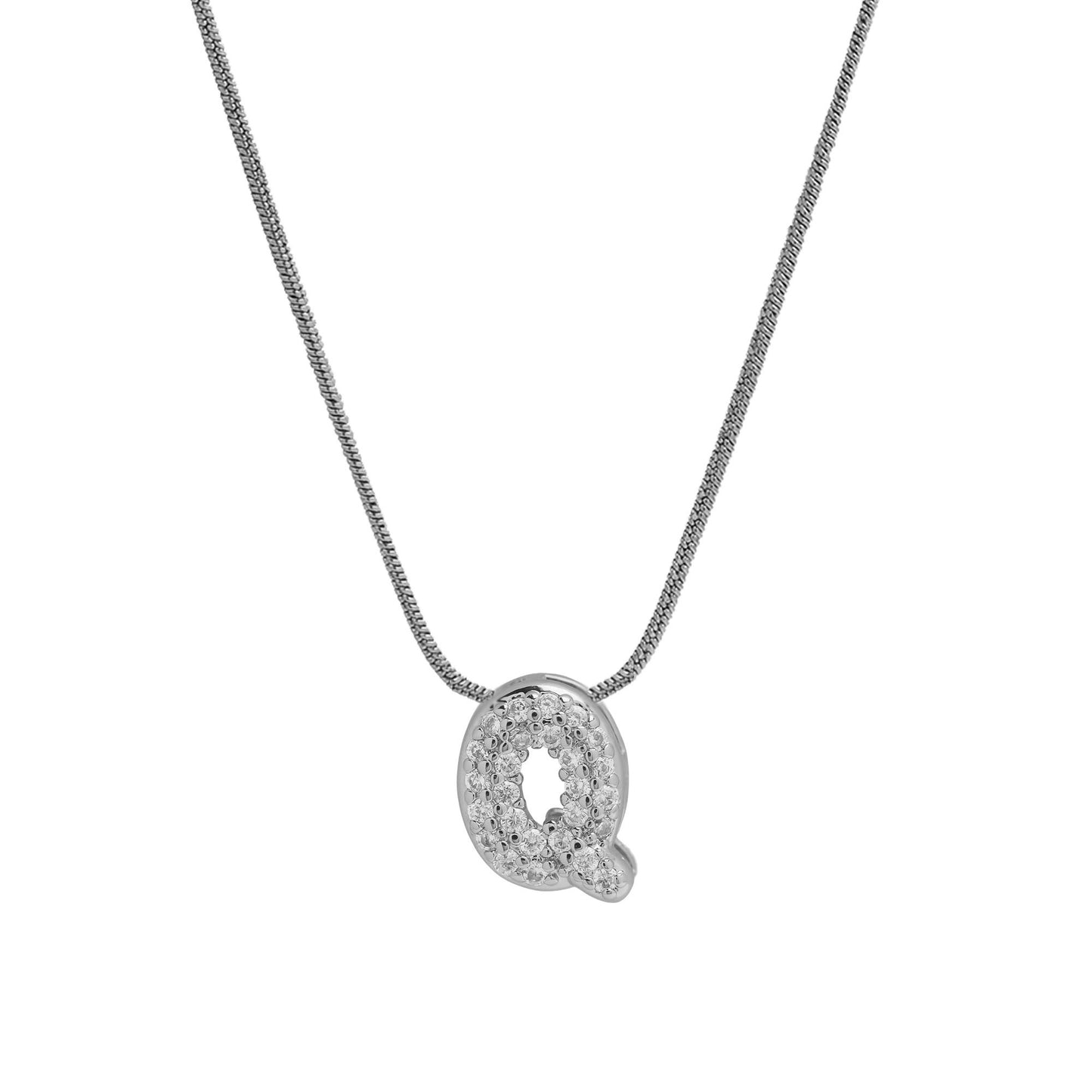 Personalised Bubble Necklace Silver