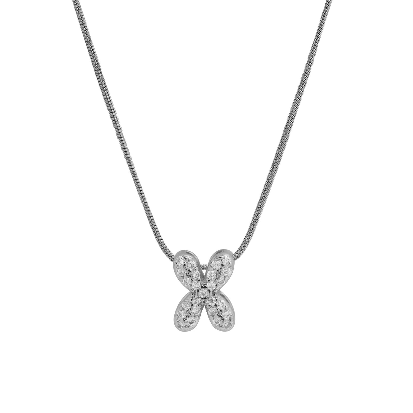 Personalised Bubble Necklace Silver