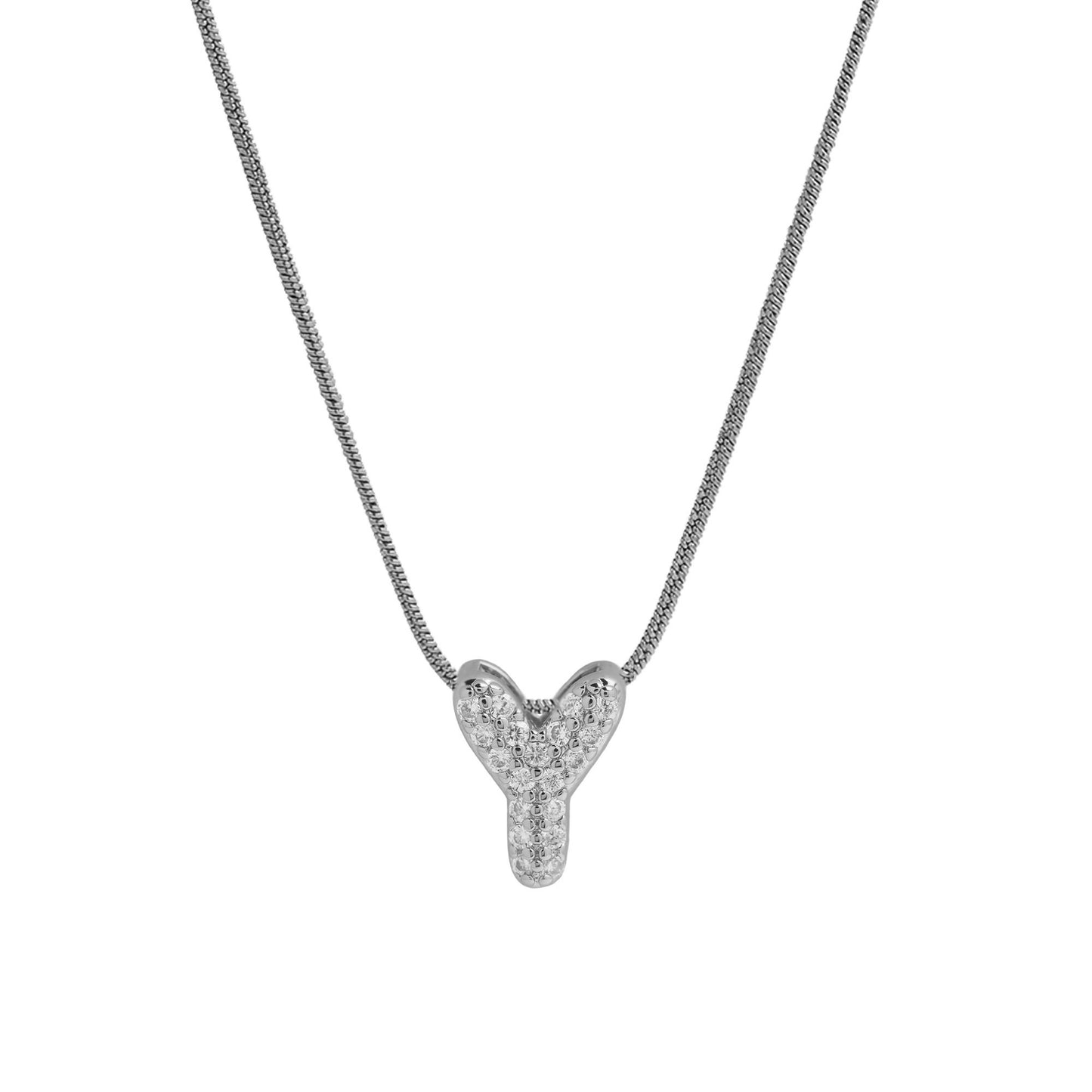 Personalised Bubble Necklace Silver