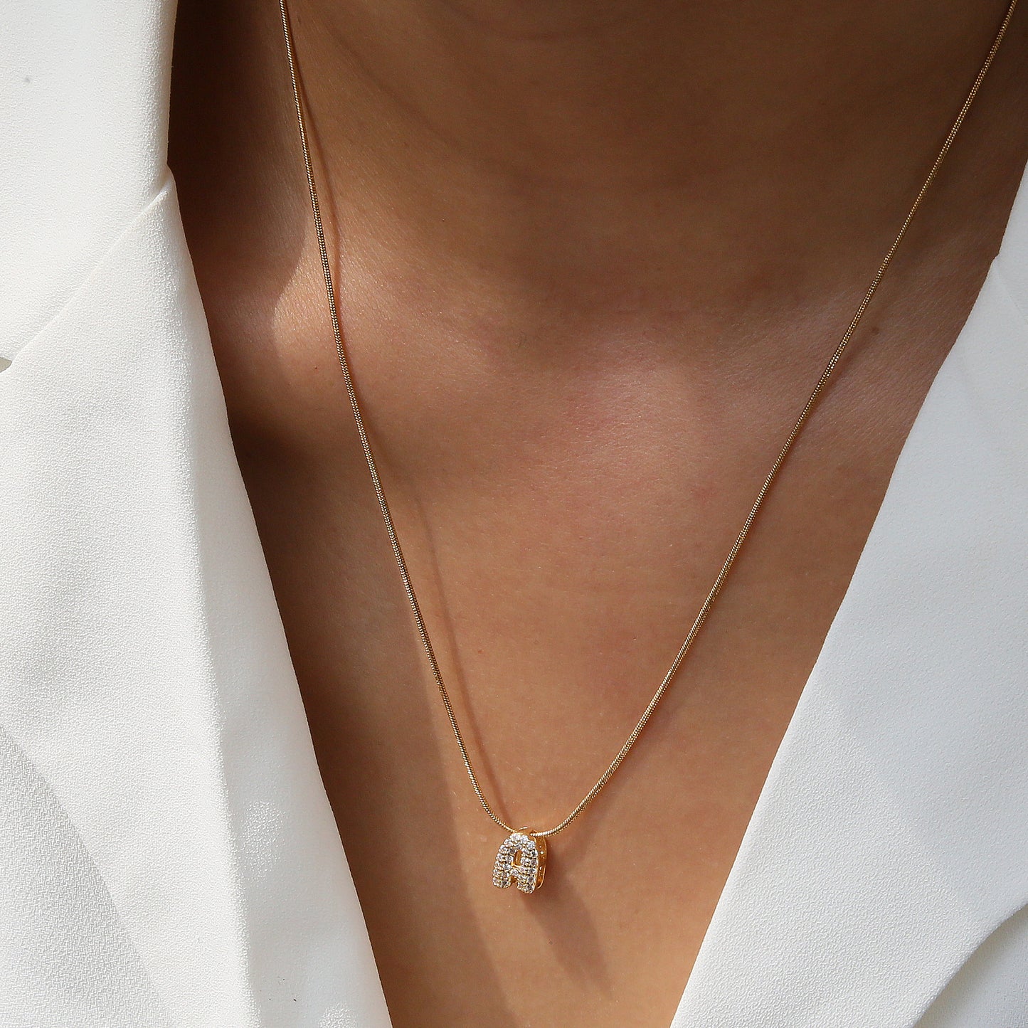 Personalised Bubble Necklace Silver