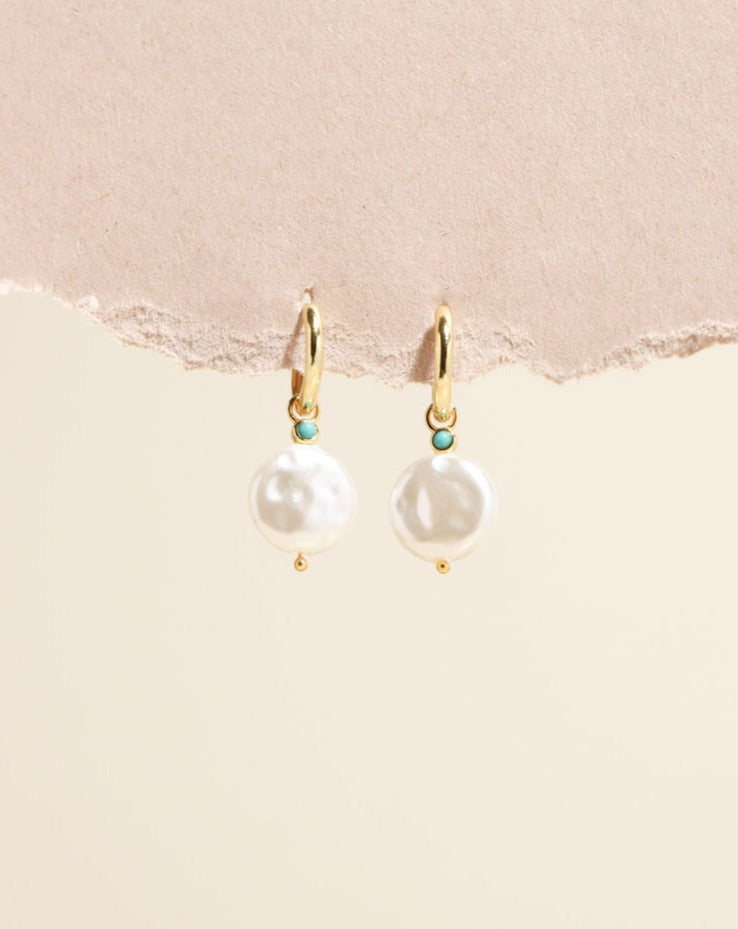 BLU PEARL EARINGS