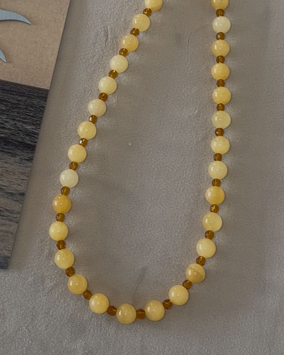 Sol Yellow Jade Necklace