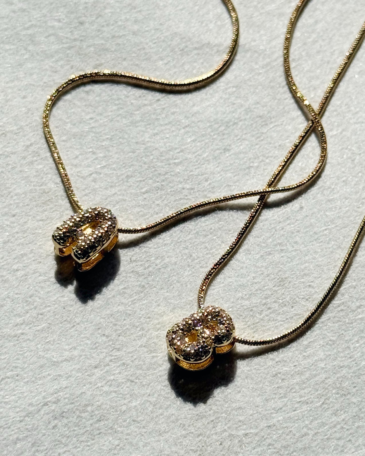 Personalised Bubble Necklace Gold