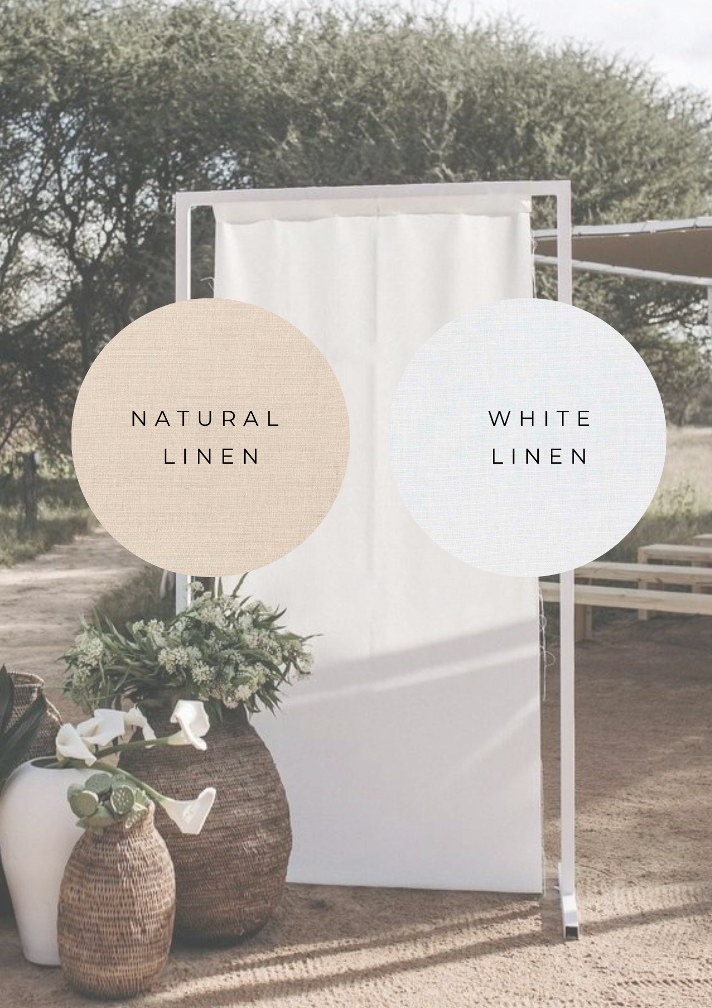 Linen Welcome Sign