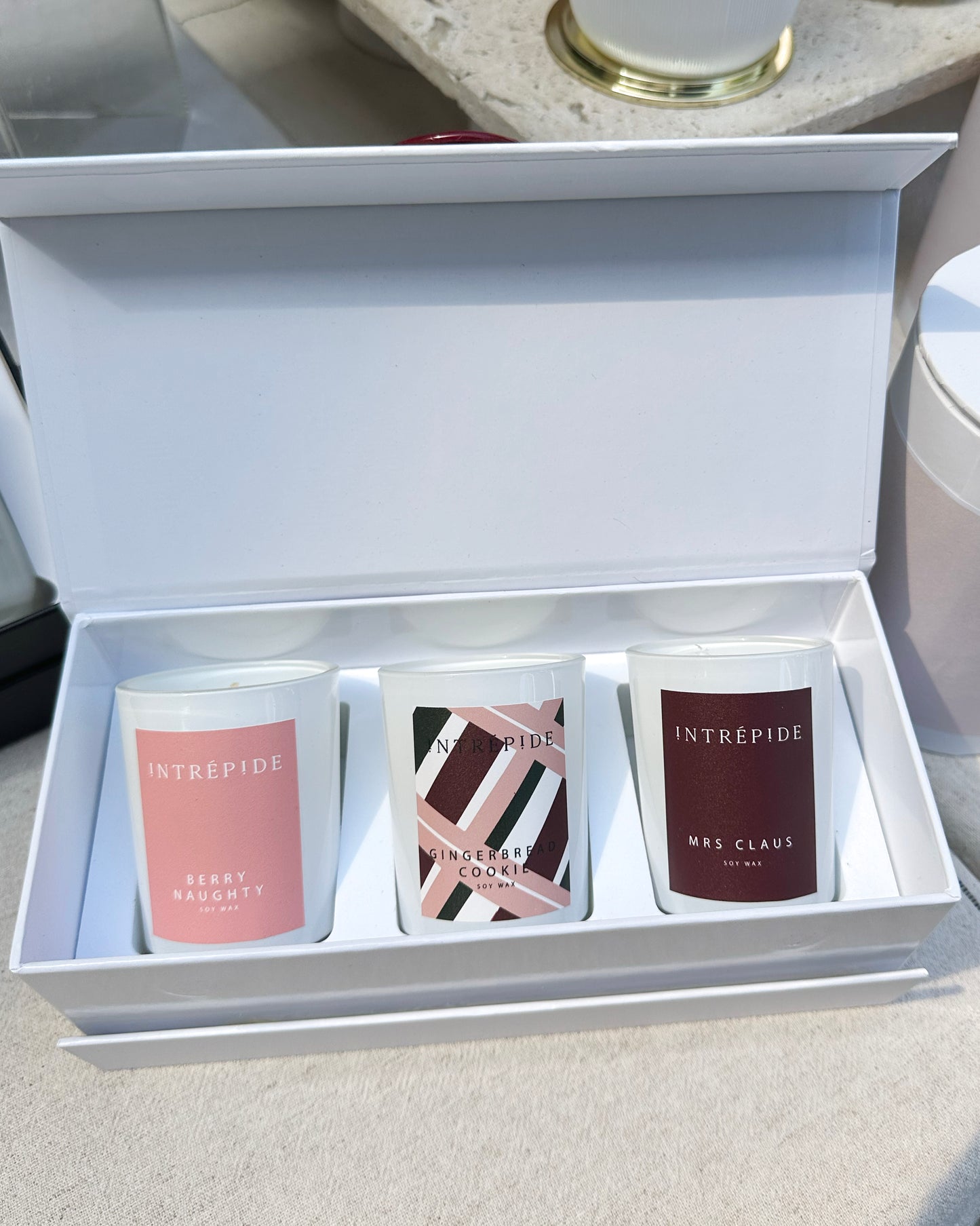 MS CLAUS - Trio Candle Set