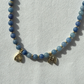 Initial Beaded Gemstone Necklace