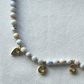 Initial Beaded Gemstone Necklace