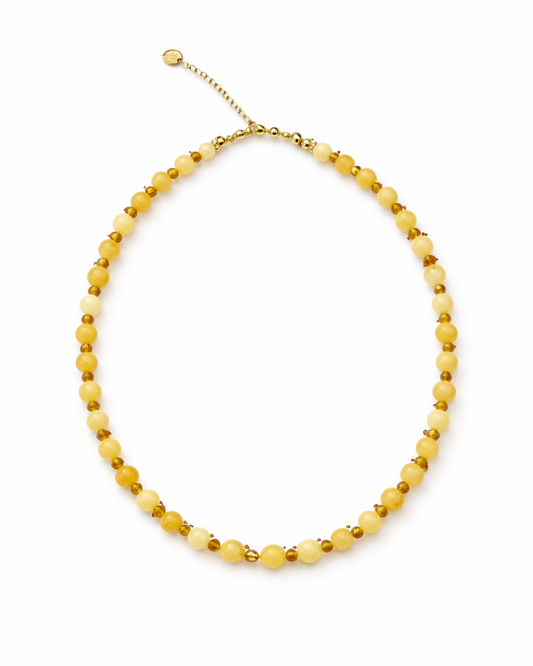 Sol Yellow Jade Necklace